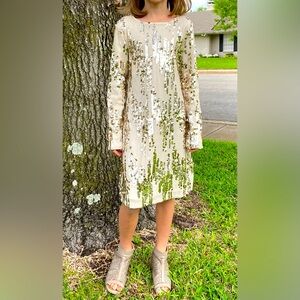 Get Your Glam On! GB Girls Sequin, Long Sleeved Dress, Big Girls Size 10
